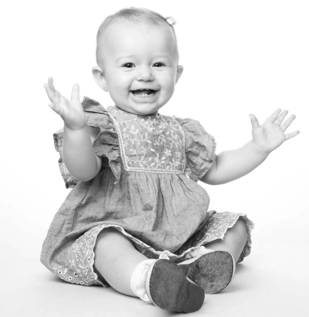 Fotografering av glad bebis