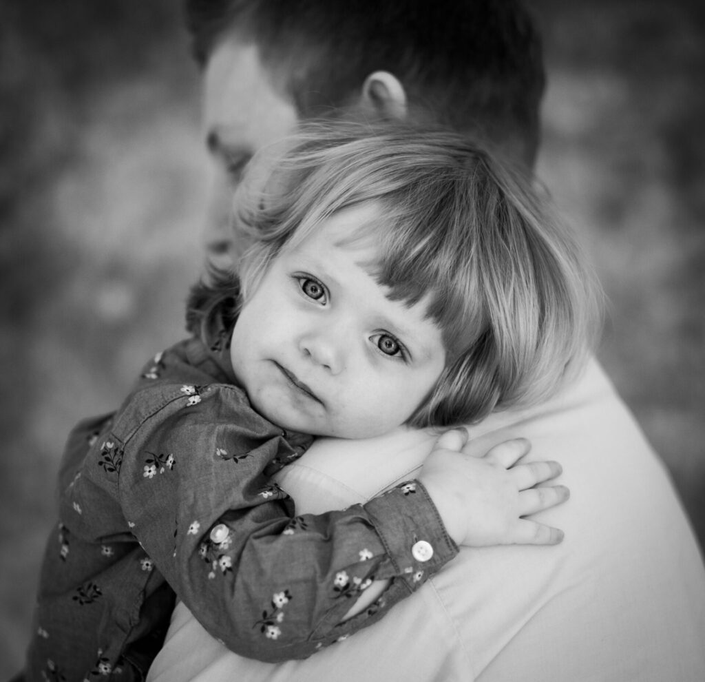 Barnfotografering med pappa och son